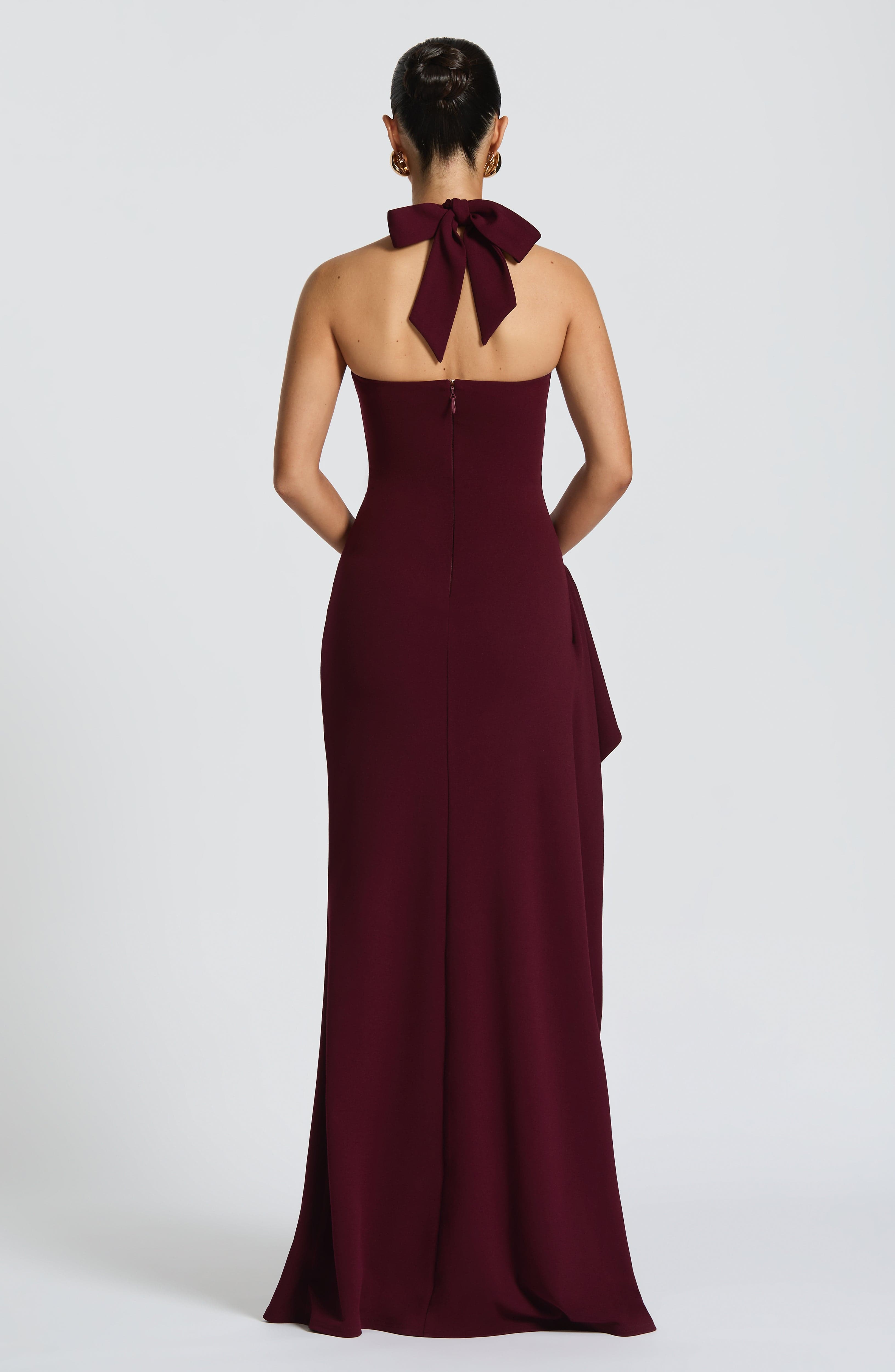 Genette Maxi Dress - Cherry Lacquer Dress Babyboo Fashion Premium Exclusive Design